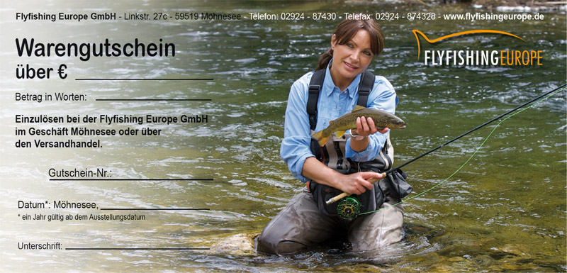 Mirjana Pavlic FLYFISHING EUROPE: Warengutscheine